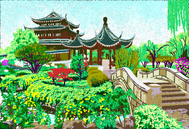 传统中式苏州园林