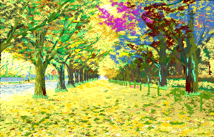 黄金大道绣花图案